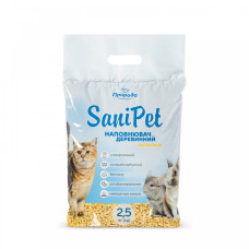 Наповнювач деревний SANI PET універсальний 2,5 кг натуральний