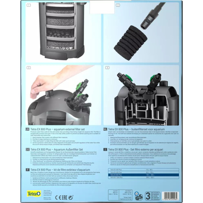 Внешний фильтр Tetra External EX 500 Plus для аквариума до 100 л