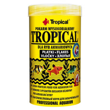 Корм в хлопьях для всех аквариумных рыб Tropical с высоким содержанием белка 250ml /50g