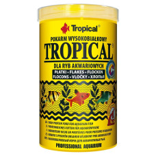 Корм в хлопьях для всех аквариумных рыб Tropical с высоким содержанием белка 1L/200g
