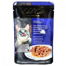 Влажный корм Edel Cat для кошек, с лососем и форелью в соусе, 100 г
