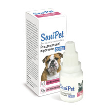 Гель для ротовой полости SaniPet капли 15мл, для кошек и собак