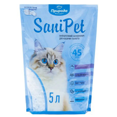 Наповнювач туалета для котів Sani Pet 5 л (силікагелевий)