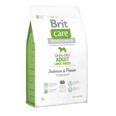 Сухой корм Brit Care GF Adult Large Breed Salmon & Potato для взрослых собак крупных пород (от 25 до 45 кг), лосось и картофель, 3кг