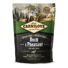 Холістик корм Carnilove Adult Duck and Pheasant для дорослих собак усіх порід, 1,5kg, з качкою та фазаном