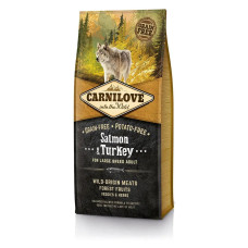 Холістик корм Carnilove Adult Large Breed Salmon and Turkey для дорослих собак великих порід (від 25 кг), 12kg, лосось та індичка