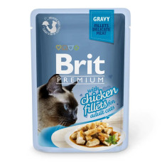 Консервы Brit Premium Cat pouch 85 g филе курицы в соусе