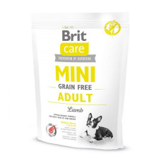 Сухой корм Brit Care GF Mini Adult Lamb для взрослых собак миниатюрных пород, ягненок, 400г