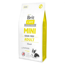 Сухой корм Brit Care GF Mini Adult Lamb для взрослых собак миниатюрных пород, ягненок, 7кг