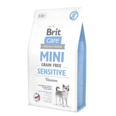 Сухий корм для собак мініатюрних порід із чутливим травленням Brit Care Mini GF Sensitive, з олениною, 2kg