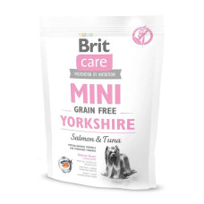 Сухой корм Brit Care GF Mini Yorkshire для йоркширских терьеров, лосось и тунец, 400g