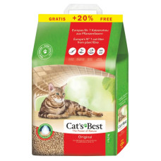 Комкующий наполнитель туалета для кошек Rettenmaier Cats Best Original (древесный) 10+2L/5,2 kg