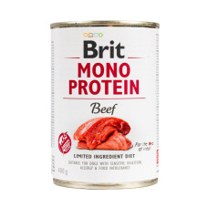 Влажный корм для собак Brit Mono Protein Dog k 400 g с говядиной