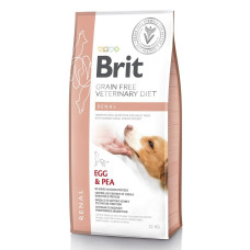 Корм Brit GF VetDiets Dog Renal для собак, при почечной недостаточности, с яйцом, горохом и гречкой, 12кг