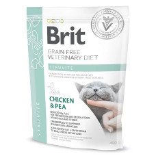 Сухой корм для кошек, при заболеваниях мочевыводящих путей Brit GF Veterinary Diet Struvite 400г, курица