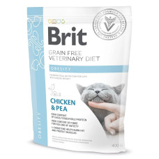 Сухой корм для кошек, для снижения веса Brit GF Veterinary Diet Obesity 400г