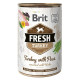 Консервы Brit Fresh Dog с индейкой и горохом для собак, 400г