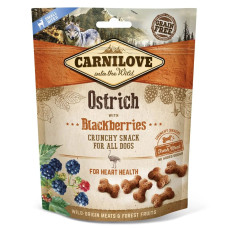 Лакомство Carnilove Dog Crunchy Snack мясо страуса,ежевика для собак, 200g