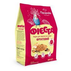 Корм Фієста Фруктовий для хвилястих папуг 600г