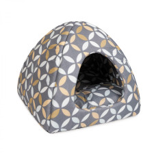 Будиночок-лежак YURT (Юрта) для кішок, орнамент 38*38*36