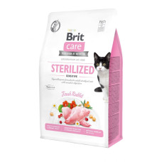 Гіпоалергенний корм Brit Care Cat GF Sterilized Sensitive для стерилізованих котів з чутливою системою травлення, 400г