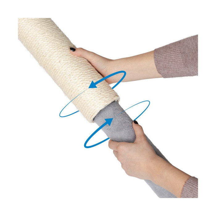 Дряпка  "Лофт" серая 70-80 см