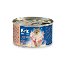 Паштет для кішок Brit Premium Chicken & Rice 200 г, з куркою та рисом