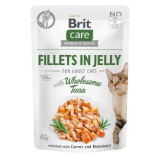 Вологий корм для котів Brit Care Cat pouch тунець в желе 85г