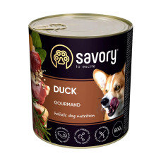 Влажный корм Savory Dog Gourmand утка 800g