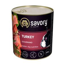 Влажный корм Savory Dog Gourmand индейка 800g
