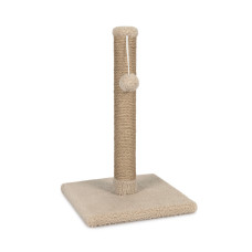 Когтеточка-столбик Д00 «ДЖУТ» 32x32*53 см (бежевая)