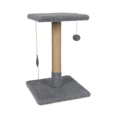 Когтеточка-столбик «Феликс» 36х36*50 см (светло-серый)