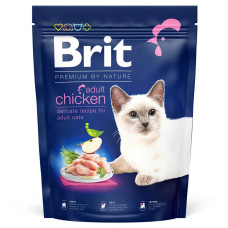Сухой корм Brit Premium by Nature Cat Adult Chicken для взрослых кошек, с курицей 300г