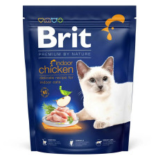 Сухой корм Brit Premium by Nature Cat Indoor для котов, живущих в помещении, с курицей, 300г