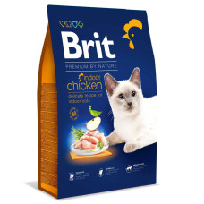 Сухой корм Brit Premium by Nature Cat Indoor для котов, живущих в помещении, с курицей, 8кг