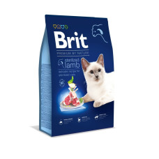 Сухой корм Brit Premium by Nature Cat Sterilised для стерелизованных котов, с ягненком 8кг