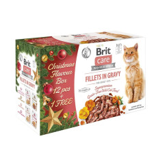 Влажный корм для кошек Brit Care Cat Рождественский набор 85 г / 13 шт (вкус в ассортименте)
