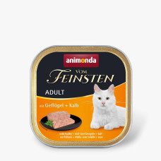 Влажный корм Animonda Vom Feinsten Adult with Poultry + Veal с птицей и телятиной для кошек, 100 г