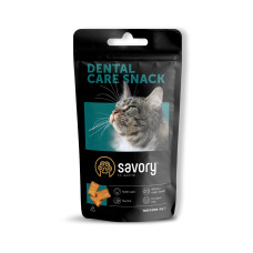 Лакомство для поощрения кошек Savory Snack Dental Care, подушечки для гигиены зубов, 60 г