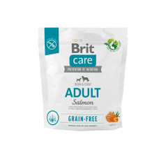 Сухой корм Brit Care Dog Grain-free Adult лосось, 1 кг (для взрослых собак)