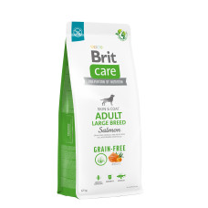 Сухой корм Brit Care Dog Grain-free Adult Large Breed для взрослых собак больших пород, лосось, 12 кг