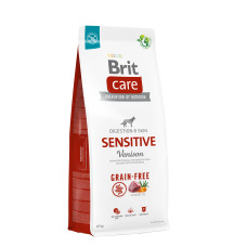 Сухой корм Brit Care Sensitive Venison для собак с чувствительным пищеварением, оленина, 12kg
