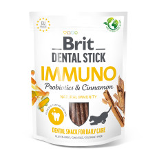Лакомства для собак Brit Dental Stick Immuno для крепкого иммунитета, пробиотики и корица, 7 шт, 251 г