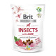 Лакомства для собак Brit Care Dog Crunchy Cracker Insects with Lamb для пищеварения, насекомые, ягненок и малина, 200 г
