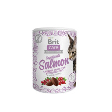 Лакомства для кошек Brit Care Cat Snack Superfruits Salmon, лосось, 100 г