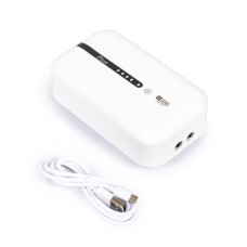 Бесшумный компрессор Yee для аквариума аккумуляторный с кабелем USB, 3 Вт (на 100-200 л)