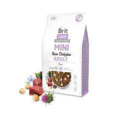 Беззерновий корм для собак малих порід Brit Care Mini Raw Delights Beef, яловичина, 2 кг