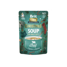 Корм вологий Brit Care Christmas Beef Soup для котів, різдвяний суп з яловичиною, 75 г