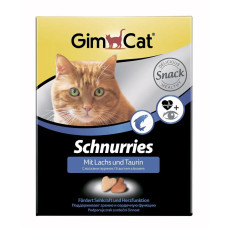 Сердечки GimCat Schnurries 650шт./420г лакомство с лососем для кошек