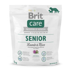 Сухой корм Brit Care Senior Lamb and Rice для пожилых собак всех пород, ягненок и рис, 1кг